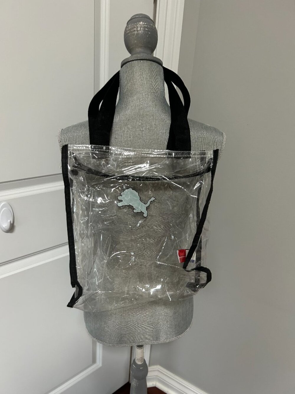 Detroit Lions NFL Approved Stadium Tote w Zipper Closure EUC - Picture 4 of 4